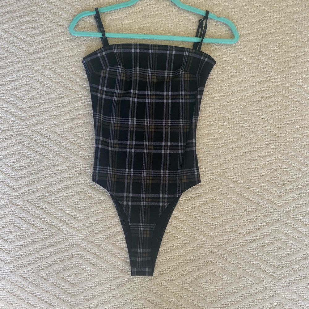 Plaid bodysuit